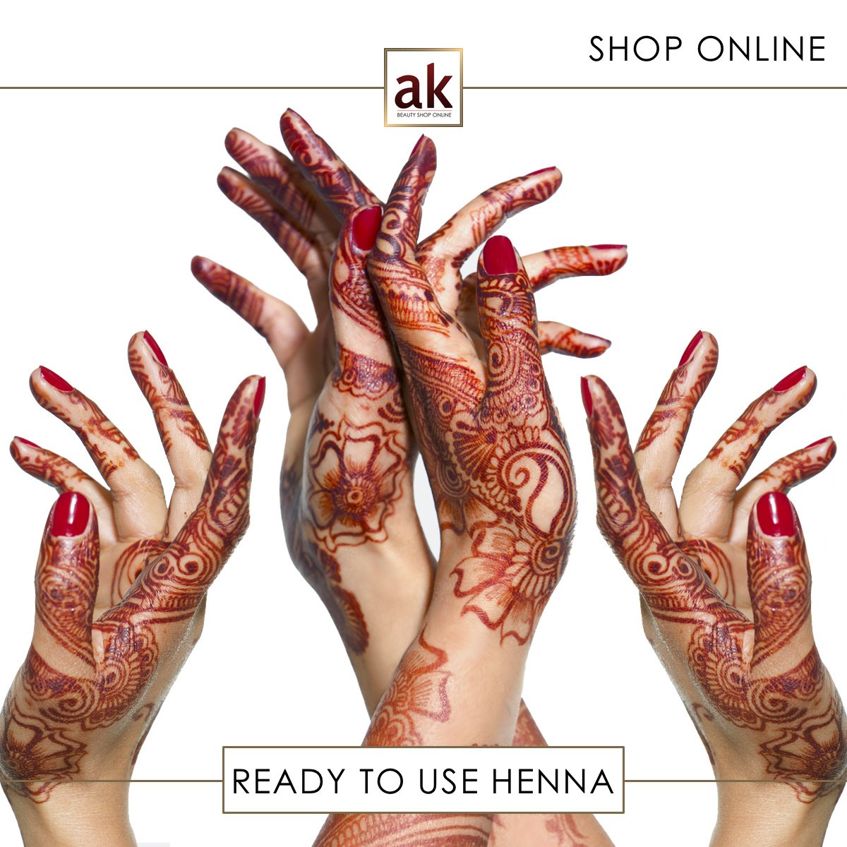 5 READY TO USE HENNA CONES
